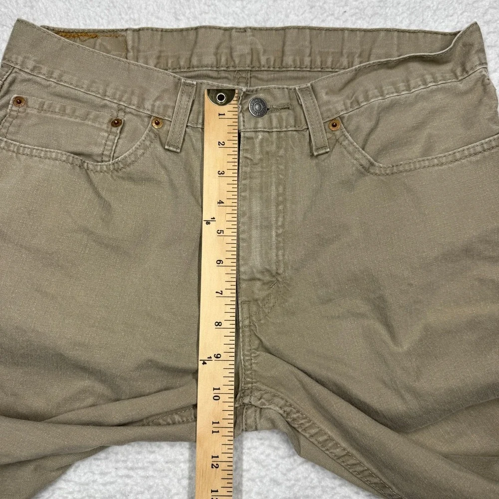 Levis 559 Relaxed Straight Jeans Tan‎ Khaki Pants Men's Size 34x32